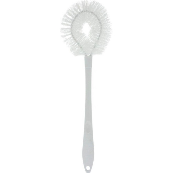Long Handle Toilet Bowl Scrub Brush 2 Pack 17" Cleaning Brushes Home Cleaning - Picture 3 of 5